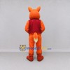 Custom Orange and Red Fox in Vest Mascot Costume Adult Full Body Suit for Themed Parties Custom Orange and Red Fox in Vest Mascot Costume Adult Full Body Suit for Themed Parties