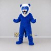 Custom Blue and White Lion Mascot Costume Adult Full Body Suit for School Events Custom Blue and White Lion Mascot Costume Adult Full Body Suit for School Events