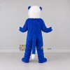 Custom Blue and White Lion Mascot Costume Adult Full Body Suit for School Events Custom Blue and White Lion Mascot Costume Adult Full Body Suit for School Events