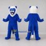 Custom Blue and White Lion Mascot Costume Adult Full Body Suit for School Events
