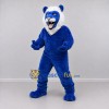Custom Blue and White Lion Mascot Costume Adult Full Body Suit for School Events Custom Blue and White Lion Mascot Costume Adult Full Body Suit for School Events