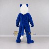 Custom Blue and White Lion Mascot Costume Adult Full Body Suit for School Events Custom Blue and White Lion Mascot Costume Adult Full Body Suit for School Events