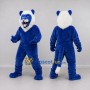 Custom Blue and White Lion Mascot Costume Adult Full Body Suit for School Events