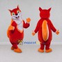Custom Red Orange and White Fox Mascot Costume Adult Full Body Suit for School Events