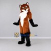 Custom Orange Black and White Fox Mascot Costume Adult Full Body Suit for Wildlife Events Custom Orange Black and White Fox Mascot Costume Adult Full Body Suit for Wildlife Events