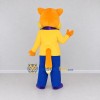 Custom Yellow and Blue Cat with Bow Tie Mascot Costume Adult Full Body Suit for Themed Parties Custom Yellow and Blue Cat with Bow Tie Mascot Costume Adult Full Body Suit for Themed Parties