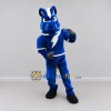 Custom Blue and White Horse in Sportswear Mascot Costume Adult Full Body Suit for Sports Events Custom Blue and White Horse in Sportswear Mascot Costume Adult Full Body Suit for Sports Events