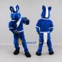 Custom Blue and White Horse in Sportswear Mascot Costume Adult Full Body Suit for Sports Events
