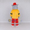 Custom Gray Yellow and Red Animal Character in Top Hat Mascot Costume Adult Full Body Suit for Themed Parties Custom Gray Yellow and Red Animal Character in Top Hat Mascot Costume Adult Full Body Suit for Themed Parties
