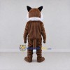 Custom Brown and White Wild Cat Mascot Costume Adult Full Body Suit for Wildlife Events Custom Brown and White Wild Cat Mascot Costume Adult Full Body Suit for Wildlife Events