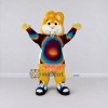 Custom Yellow and Multicolor Rodent in Rainbow Shirt Mascot Costume Adult Full Body Suit for School Events Custom Yellow and Multicolor Rodent in Rainbow Shirt Mascot Costume Adult Full Body Suit for School Events