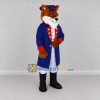 Custom Orange and Blue Fox in Tricorn Hat Mascot Costume Adult Full Body Suit for Themed Parties Custom Orange and Blue Fox in Tricorn Hat Mascot Costume Adult Full Body Suit for Themed Parties