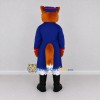 Custom Orange and Blue Fox in Tricorn Hat Mascot Costume Adult Full Body Suit for Themed Parties Custom Orange and Blue Fox in Tricorn Hat Mascot Costume Adult Full Body Suit for Themed Parties