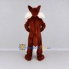 Custom Dark Brown and Cream Fox Mascot Costume Adult Full Body Suit for Wildlife Events