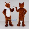 Custom Rust Brown and White Fox Mascot Costume Adult Full Body Suit for Wildlife Events Custom Rust Brown and White Fox Mascot Costume Adult Full Body Suit for Wildlife Events