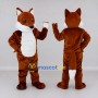 Custom Rust Brown and White Fox Mascot Costume Adult Full Body Suit for Wildlife Events