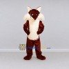 Custom Dark Brown and Cream Fox Mascot Costume Adult Full Body Suit for Wildlife Events