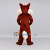 Custom Dark Brown and Cream Fox Mascot Costume Adult Full Body Suit for Wildlife Events