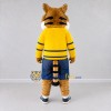 Custom Orange Yellow and Blue Tiger in Sportswear Mascot Costume Adult Full Body Suit for Sports Events Custom Orange Yellow and Blue Tiger in Sportswear Mascot Costume Adult Full Body Suit for Sports Events