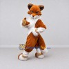Custom Rust Brown and White Fox Mascot Costume Adult Full Body Suit for Wildlife Events Custom Rust Brown and White Fox Mascot Costume Adult Full Body Suit for Wildlife Events