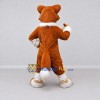 Custom Rust Brown and White Fox Mascot Costume Adult Full Body Suit for Wildlife Events Custom Rust Brown and White Fox Mascot Costume Adult Full Body Suit for Wildlife Events