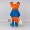Custom Orange and Blue Fox with Cape Mascot Costume Adult Full Body Suit for Themed Parties Custom Orange and Blue Fox with Cape Mascot Costume Adult Full Body Suit for Themed Parties