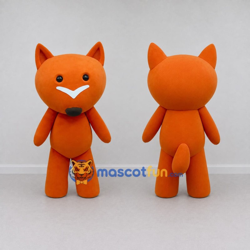 Custom Orange Fox Mascot Costume Adult Full Body Suit for School Events Custom Orange Fox Mascot Costume Adult Full Body Suit for School Events
