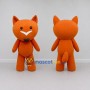 Custom Orange Fox Mascot Costume Adult Full Body Suit for School Events