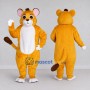 Custom Yellow and White Lion Cub Mascot Costume Adult Full Body Suit for School Events