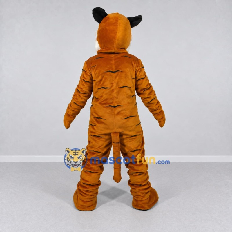 Custom Orange Black and White Tiger Mascot Costume Adult Full Body Suit for Wildlife Events