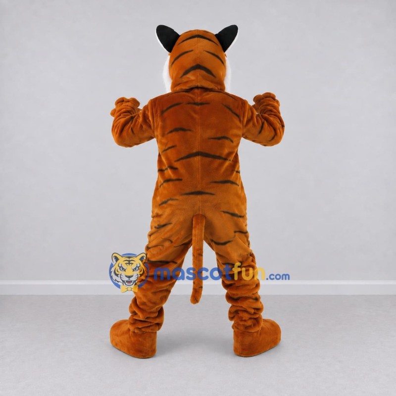 Custom Orange Black and White Roaring Tiger Mascot Costume Adult Full Body Suit for Wildlife Events Custom Orange Black and White Roaring Tiger Mascot Costume Adult Full Body Suit for Wildlife Events