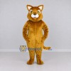 Custom Golden Brown Cat Mascot Costume Adult Full Body Suit for Pet Events Custom Golden Brown Cat Mascot Costume Adult Full Body Suit for Pet Events