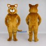 Custom Golden Brown Cat Mascot Costume Adult Full Body Suit for Pet Events