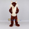 Custom Dark Brown and Cream Fox Mascot Costume Adult Full Body Suit for Wildlife Events