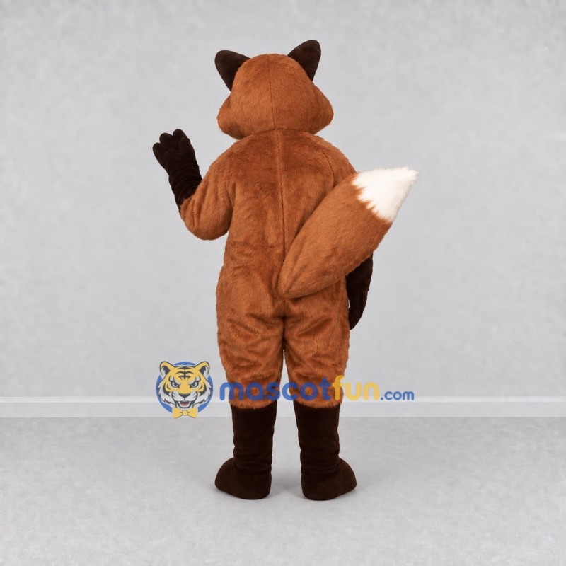 Custom Brown and White Fox Mascot Costume Adult Full Body Suit for Wildlife Events Custom Brown and White Fox Mascot Costume Adult Full Body Suit for Wildlife Events