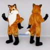 Custom Orange Black and White Fox Mascot Costume Adult Full Body Suit for Wildlife Events Custom Orange Black and White Fox Mascot Costume Adult Full Body Suit for Wildlife Events
