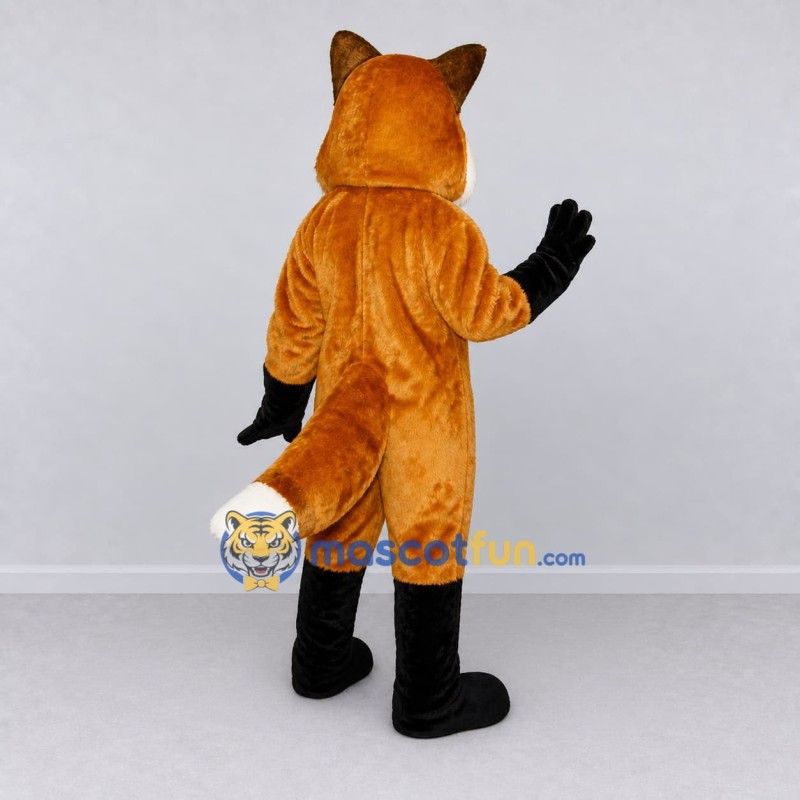 Custom Orange Black and White Fox Mascot Costume Adult Full Body Suit for Wildlife Events Custom Orange Black and White Fox Mascot Costume Adult Full Body Suit for Wildlife Events