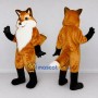 Custom Orange Black and White Fox Mascot Costume Adult Full Body Suit for Wildlife Events