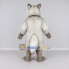 Custom Gray and White Fox Mascot Costume Adult Full Body Suit for Wildlife Events Custom Gray and White Fox Mascot Costume Adult Full Body Suit for Wildlife Events