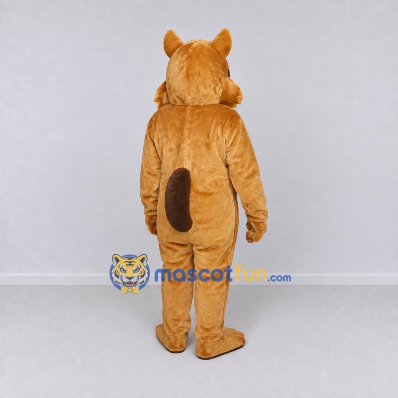 Custom Golden Brown Canine Character Mascot Costume Adult Full Body Suit for Wildlife Events Custom Golden Brown Canine Character Mascot Costume Adult Full Body Suit for Wildlife Events