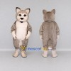 Custom Gray and White Husky Dog Mascot Costume Adult Full Body Suit for Pet Events Custom Gray and White Husky Dog Mascot Costume Adult Full Body Suit for Pet Events