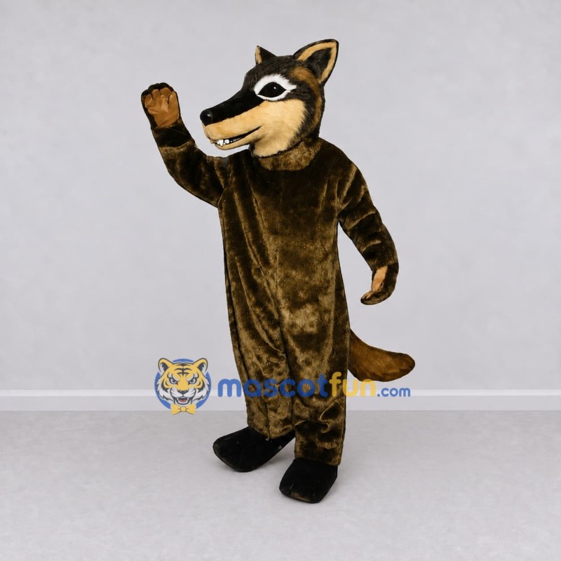 Custom Brown Black and Tan German Shepherd Dog Mascot Costume Adult Full Body Suit for Pet Events Custom Brown Black and Tan German Shepherd Dog Mascot Costume Adult Full Body Suit for Pet Events