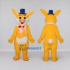 Custom Yellow and Blue Rabbit in Top Hat Mascot Costume Adult Full Body Suit for Easter Events