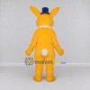 Custom Yellow and Blue Rabbit in Top Hat Mascot Costume Adult Full Body Suit for Easter Events Custom Yellow and Blue Rabbit in Top Hat Mascot Costume Adult Full Body Suit for Easter Events