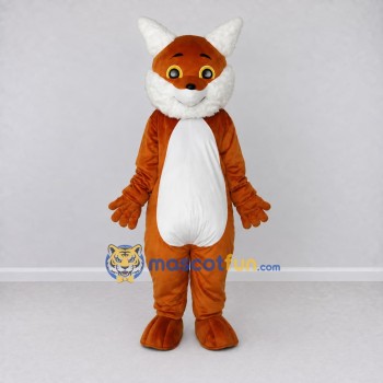 Custom Orange and White Fox Mascot Costume Adult Full Body Suit for Wildlife Events Custom Orange and White Fox Mascot Costume Adult Full Body Suit for Wildlife Events