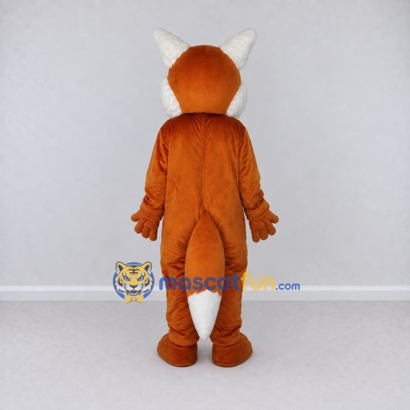Custom Orange and White Fox Mascot Costume Adult Full Body Suit for Wildlife Events Custom Orange and White Fox Mascot Costume Adult Full Body Suit for Wildlife Events