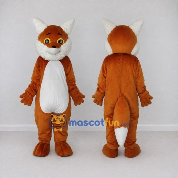 Custom Orange and White Fox Mascot Costume Adult Full Body Suit for Wildlife Events