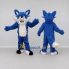 Custom Blue and White Fox Mascot Costume Adult Full Body Suit for School Events Custom Blue and White Fox Mascot Costume Adult Full Body Suit for School Events