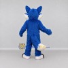 Custom Blue and White Fox Mascot Costume Adult Full Body Suit for School Events Custom Blue and White Fox Mascot Costume Adult Full Body Suit for School Events