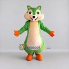 Custom Green and Cream Squirrel Mascot Costume Adult Full Body Suit for School Events Custom Green and Cream Squirrel Mascot Costume Adult Full Body Suit for School Events